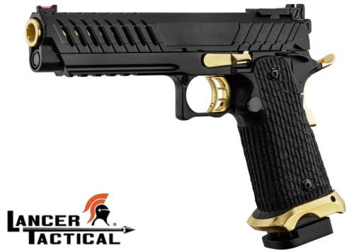 Lancer Tactical LTX6 Black/Gold full metal Gaz GBB 