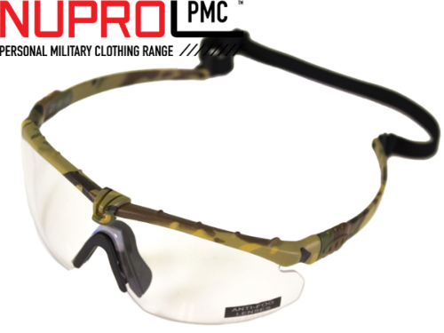 Nuprol Airsoft Combat Pro Lunettes de protection oculaire Camo Cadre Couleurs 