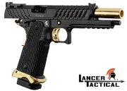 Lancer Tactical LTX6 Black/Gold full metal Gaz GBB 