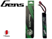 Batterie LIPO Gens 1 stick 2S 7.4V 1500mAh 25C