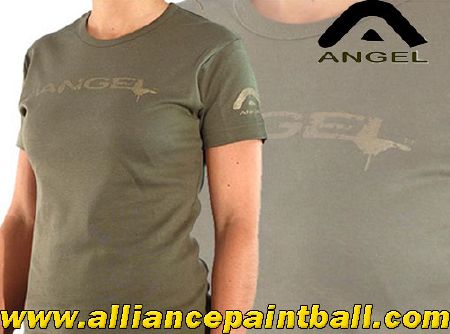 Angel Tee-shirt girl Skinny olive white taille S
