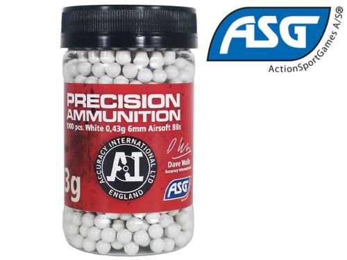 Billes Airsoft ASG Precision 0.43g white / 1000