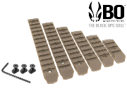 Bo Manufacture Kit de 6 rails M-Lock vers Picatinny Tan
