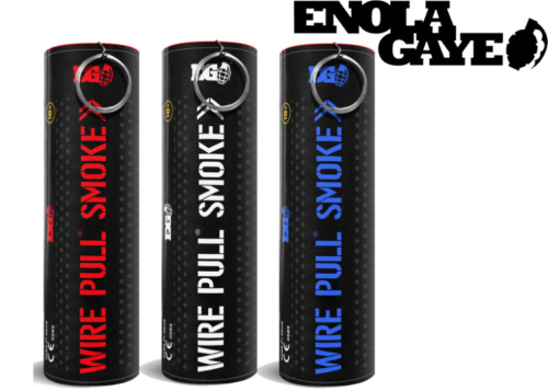 Pack fumigènes Equipe de France Enola Gaye EG18 à goupille bleu / blanc / rouge