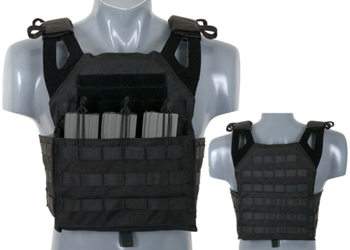 Single Plate Carrier avec inserts souples Black