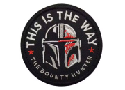  Patch - Mandalorian Helmet red