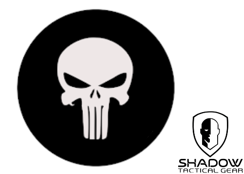  Patch -  Shadow Tactical Skull Round