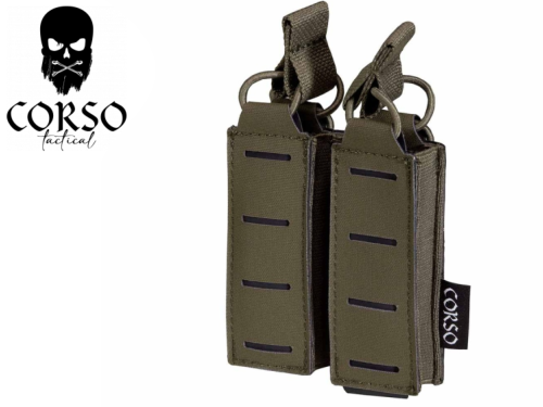 Poche porte-chargeurs double pour pistolet - Corso Tactical Ranger Green