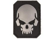Patch PVC Tête de mort OD Black 6 x 4.5cm