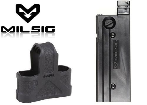 Chargeur Milsig M17 - 18 billes + grip Mock Magpul