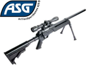 Réplique Airsoft Sniper ASG Urban Sniper + lunette 4x32 + bipied 