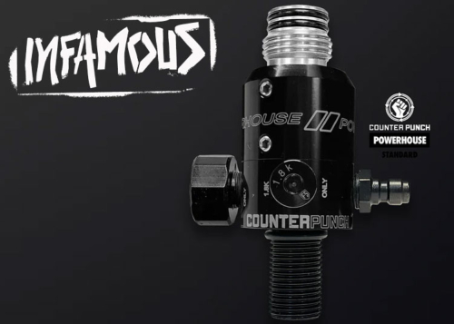 Preset 4500 PSI Infamous Powerhouse Counterpunch standard black polish