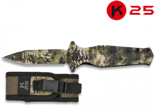 Couteau pliant K-25 Camo Kryptek Mandrek