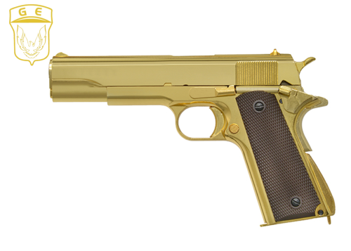 Réplique Airsoft Golden Eagle 1911 Gold GBB 