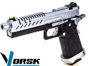Réplique Airsoft Vorsk Hi Capa 5.1 black chrome gaz GBB