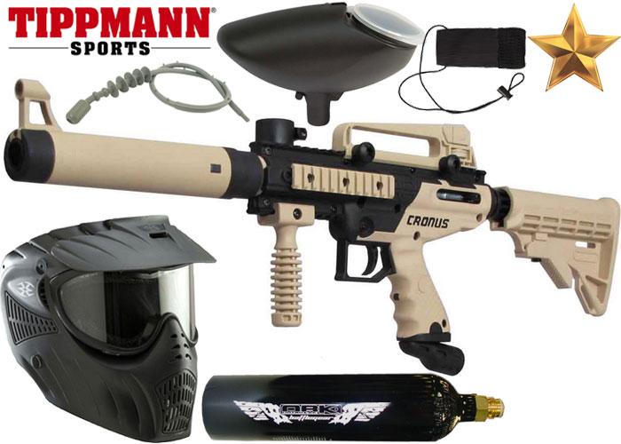 Ce pack composé d'un lanceur Tippmann FT12, d'un masque et d'une