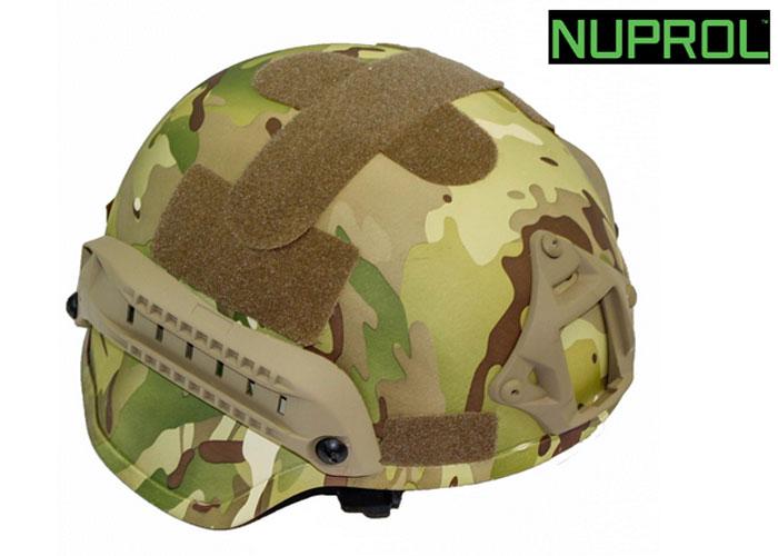 Casque Tactique MICH Avec Masque Détachable - Lunettes Protection - Airsoft, Paintball - Taille Unique 54-62cm