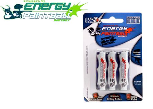 4 piles LR6 Energy Paintball