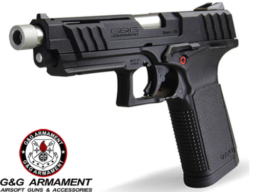 Réplique Airsoft G&G GTP9 Black gaz GBB