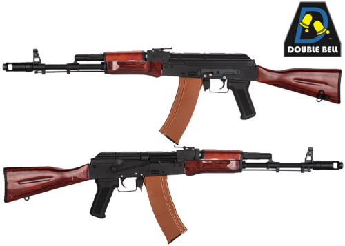 Réplique Airsoft Double Bell AK-74N acier & bois 1,0J