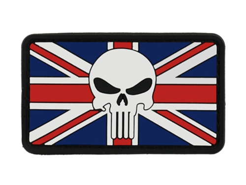 Patch United Kingdom Flag Skull