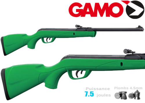 Carabine à plombs Gamo Delta canon flûté Green 4.5mm 7.5j