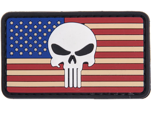 Patch US Flag Skull