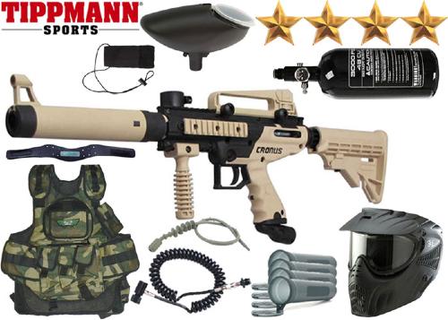 Battle Pack Tippmann Cronus Tactical black/tan air comprimé