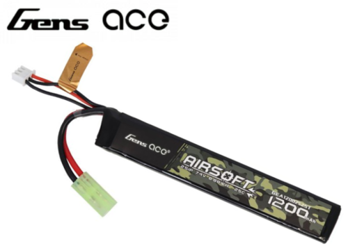 Batterie LIPO Gens 1 stick 2S 11.1V 1200mAh 25C Type AK
