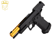Réplique Airsoft Golden Eagle Hi-capa 5.1 Black/Gold GBB