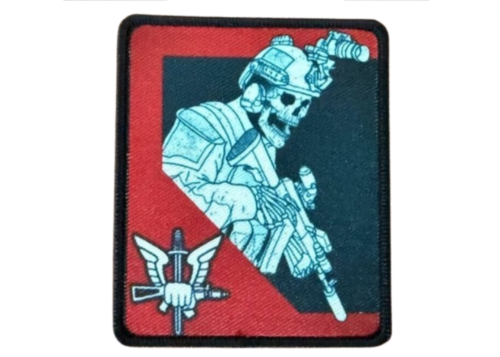  Patch - Special Forces Skull Russian Military Red