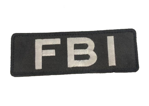 Patch FBI Black Big