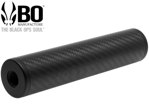 Silencieux aluminium Carbone BO Manufacture 170mm 14mm 