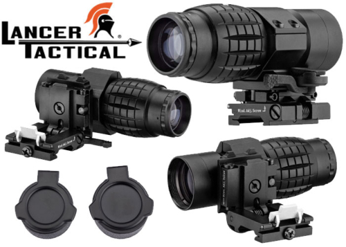 Magnifier 1-3X Lancer Tactical avec montage basculant