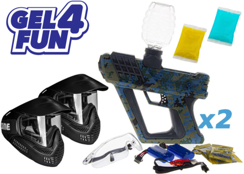 Dual Package Gel Blaster Gel4Fun navy camo + 15000 billes offertes