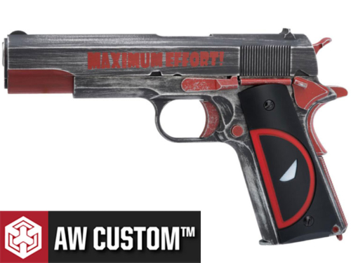 Réplique Airsoft AW Custom Deadpool 1911 NE2201 gaz GBB