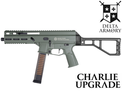 Réplique Airsoft Delta Armory Stribog SP10A3 Charlie Upgrade Olive + Crosse