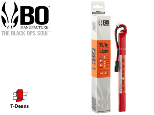 Batterie LIPO BO Manufacture 1 stick 3S 11.1V 1000mAh AK 25C T-Dean