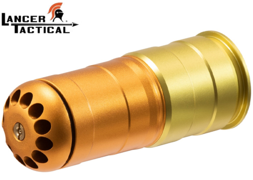 Grenade Airsoft 40mm Lancer Tactical 120 billes gold/orange