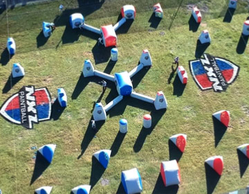 Obstacles gonflables et terrains Supairball compétition