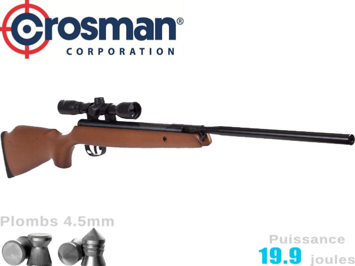 Carabine à plombs Crosman Regal 2 Nitro Piston 4.5mm 19.9j + lunette  Centerpoint 4x32