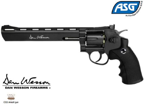 Réplique Airsoft Dan Wesson 8" Black Co2