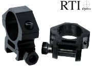 Colliers de montage lunette RTI 25.4 mm - Serrage écrou