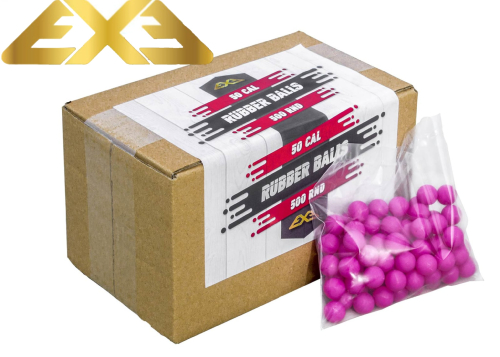 500 billes caoutchouc Rubber balls pink calibre 50