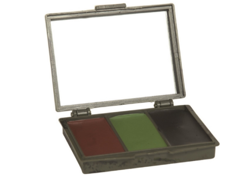 Palette grimage camo 3 couleurs avec miroir