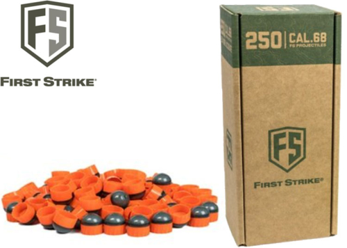 Boîte de 250 billes First Strike smoke / orange / orange