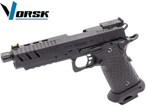 Réplique Airsoft Vorsk CS Hi-Capa 5.1 Vengeance Compact Black 1,0J gaz GBB 