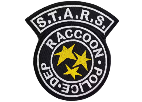 Patch Resident Evil Stars Raccoon Police Dpt black