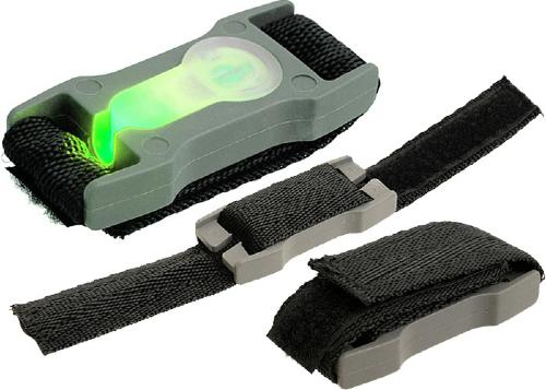 LED marker compact velcro - green