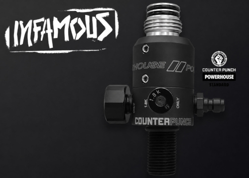 Preset 4500 PSI Infamous Powerhouse Counterpunch standard black dust